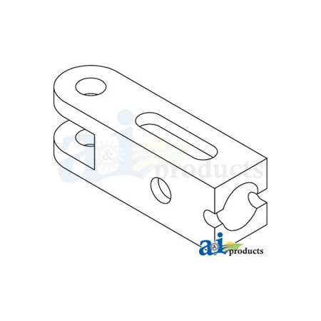 A & I Products Yoke, Rear (6.125" long) 6" x2" x2" A-406248R2